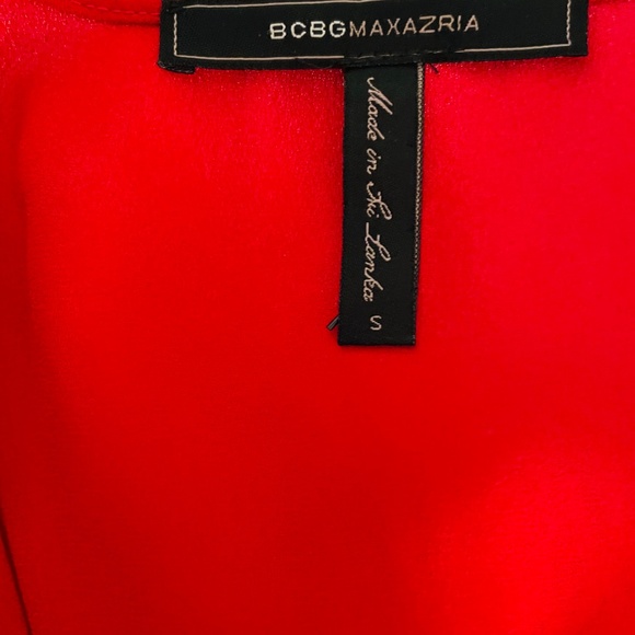 Never worn. BCBG Cherry red high low dress size small. - Picture 4 of 9